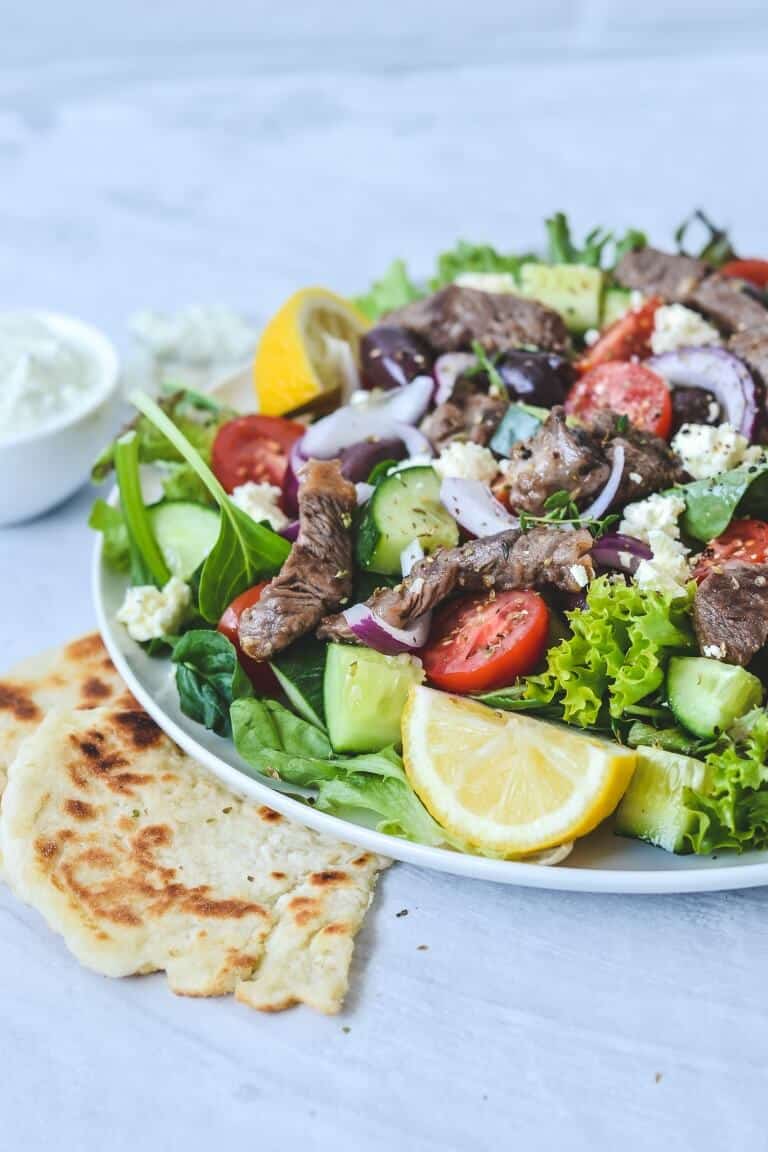 Greek Lamb Salad with Tzatziki | The Cooking Collective